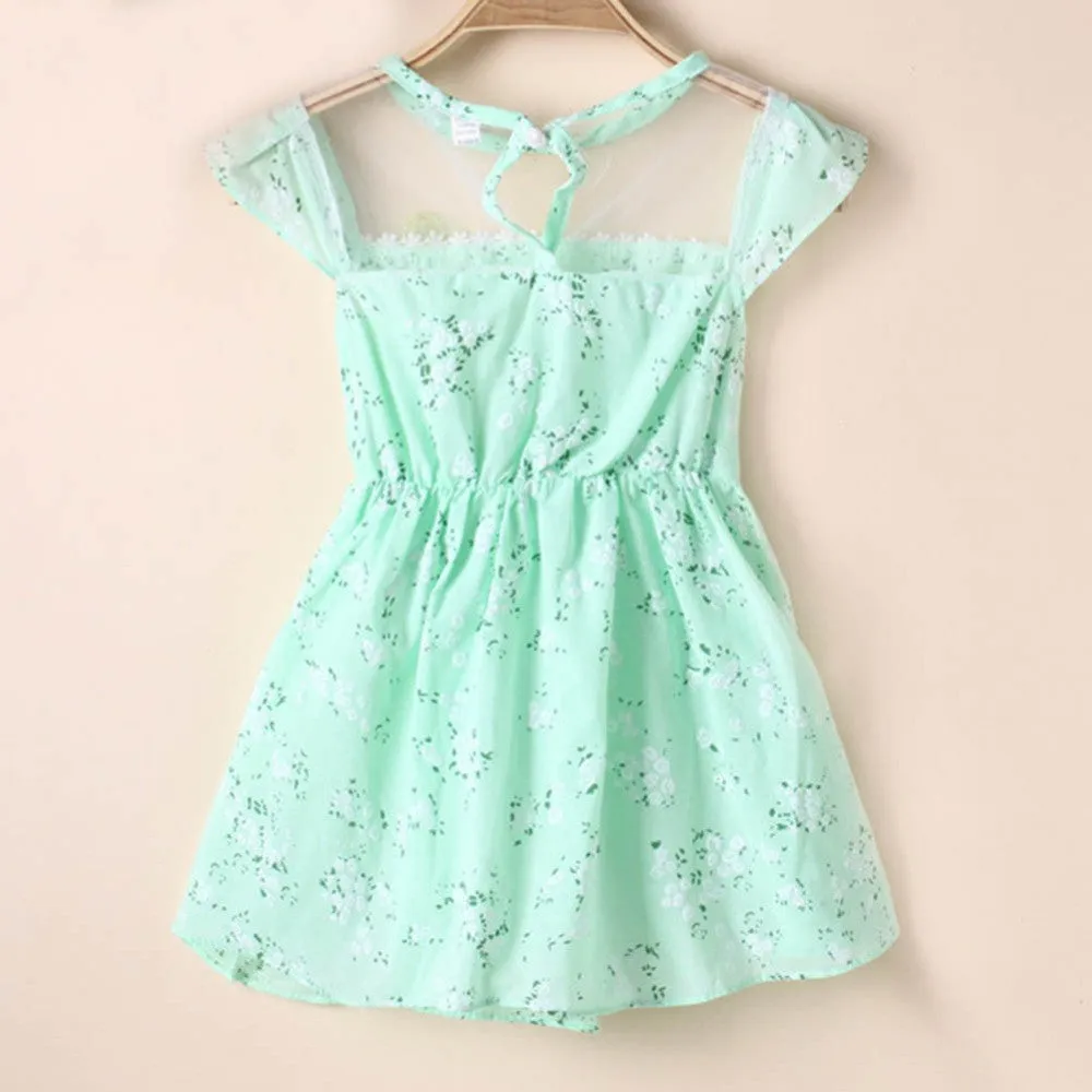 1-5Y Baby Kids Girls Lace Floral Tunic Princess Dress One-Piece Party Dresses SM6