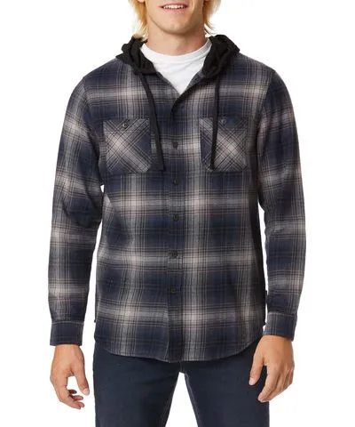 9/10/2020 UNIONBAY | Big and Tall Dark Navy Plaid Flannel Hoodies for Men