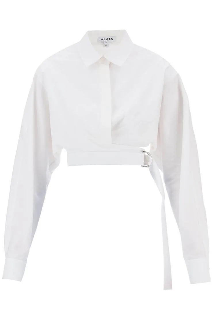 Azzedine Alaia  |Casual Style Long Sleeves Plain Cotton Party Style