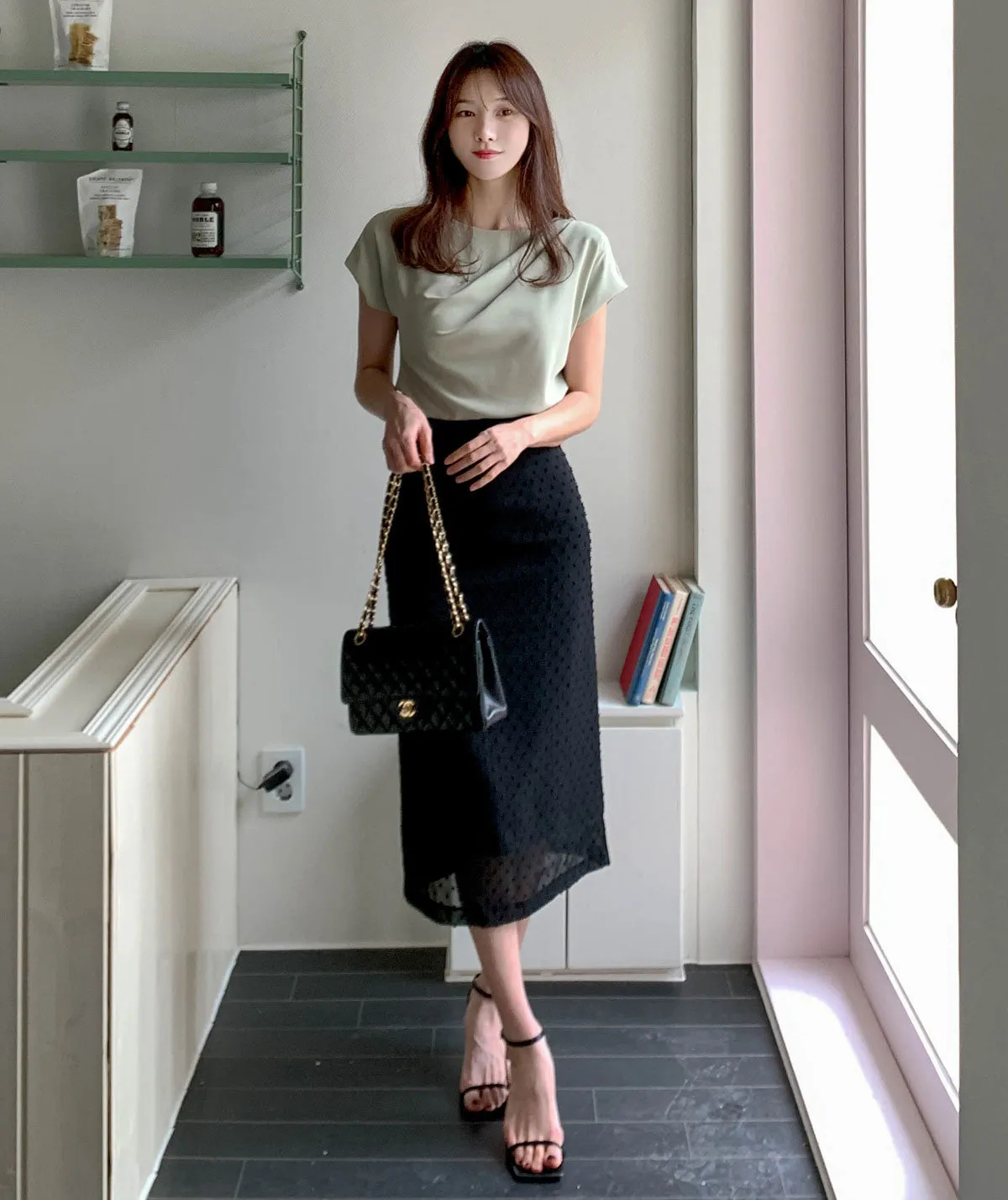 BADDIARY  |Casual Style Plain Short Sleeves Party Style Office Style