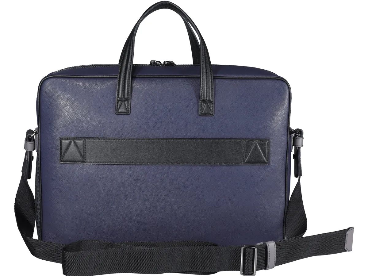 Bally Logo Stripe Zipped Briefcase