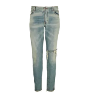 Balmain Tapered Ripped Jeans