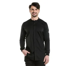 Black Centered Cut Kitchen Coat Fratello - Chaud Devant