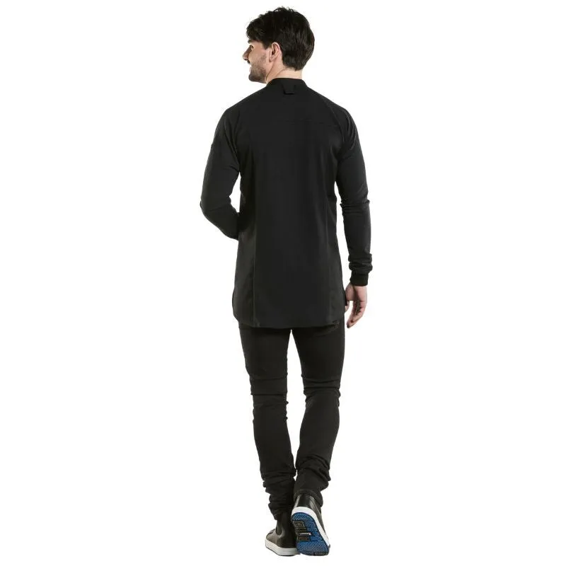 Black Centered Cut Kitchen Coat Fratello - Chaud Devant