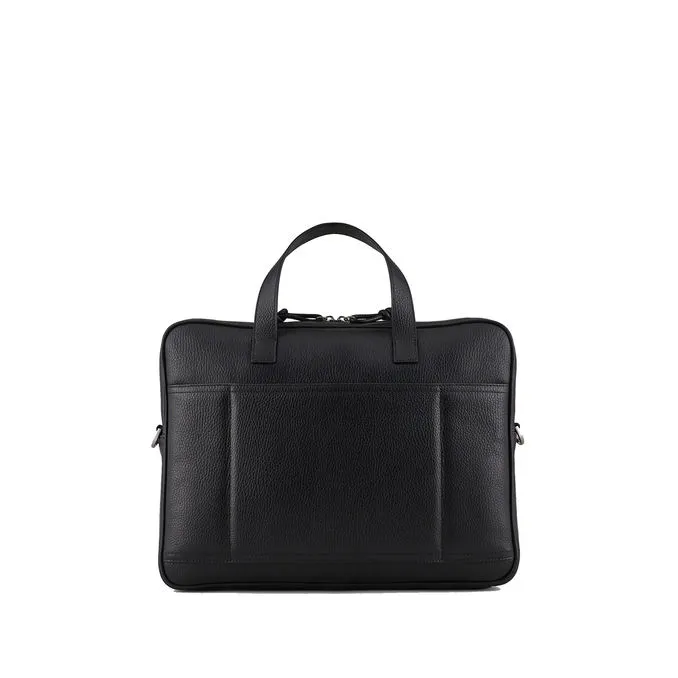 BRIEFCASE BAG LEATHER Man Black