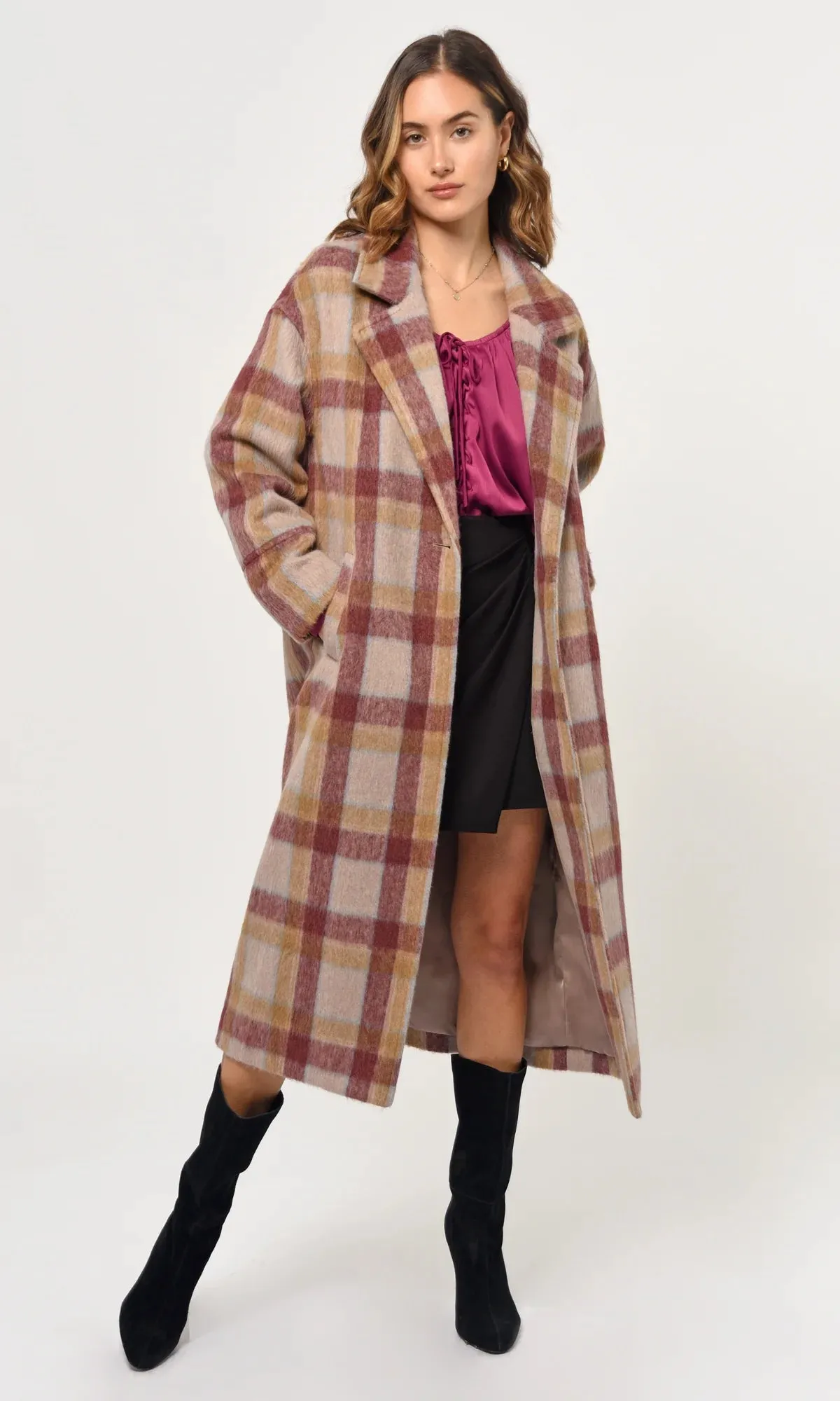 Bryce Plaid Coat