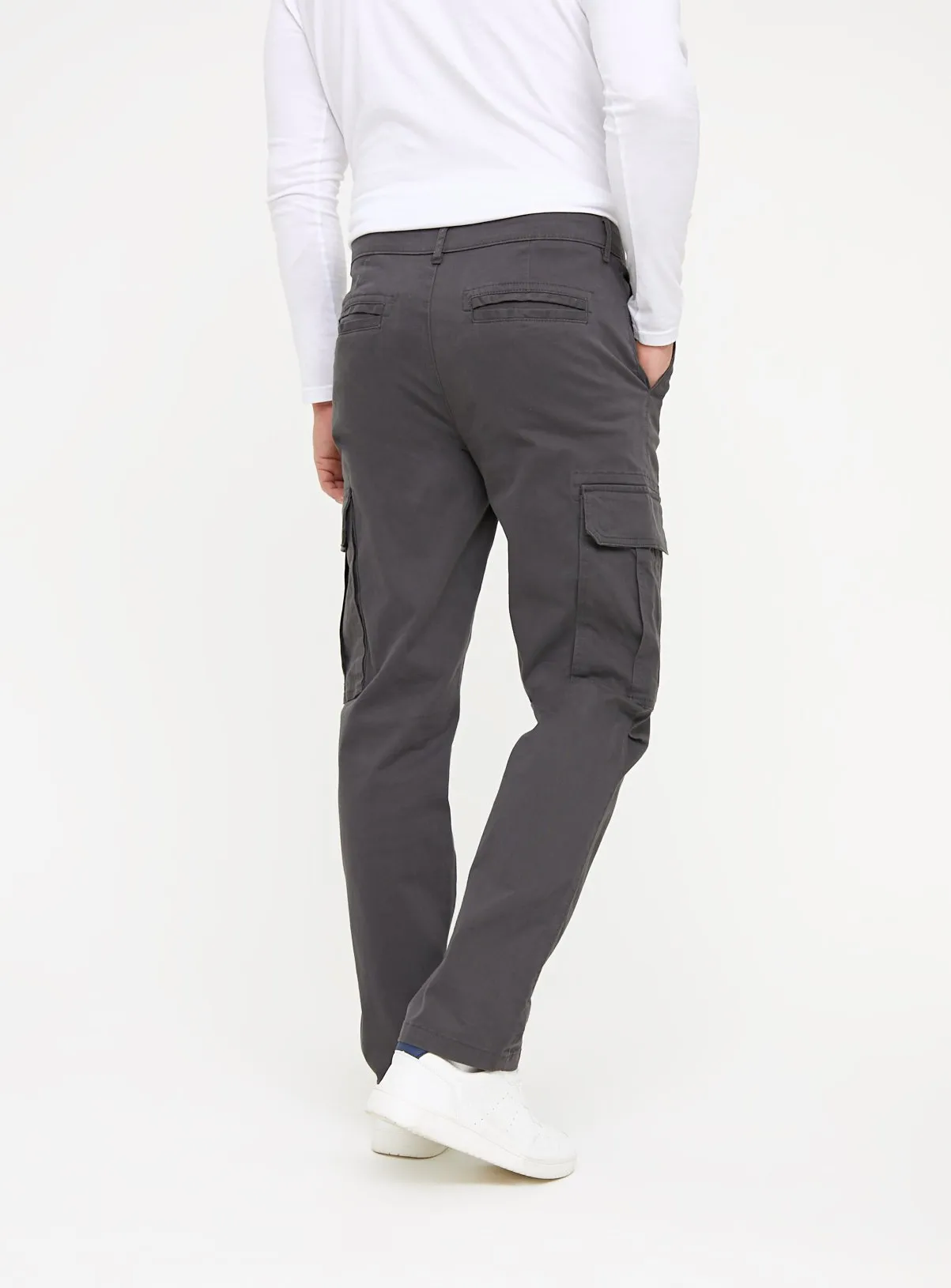 Buy Charcoal Cargo Trousers 34S | Trousers | Tu