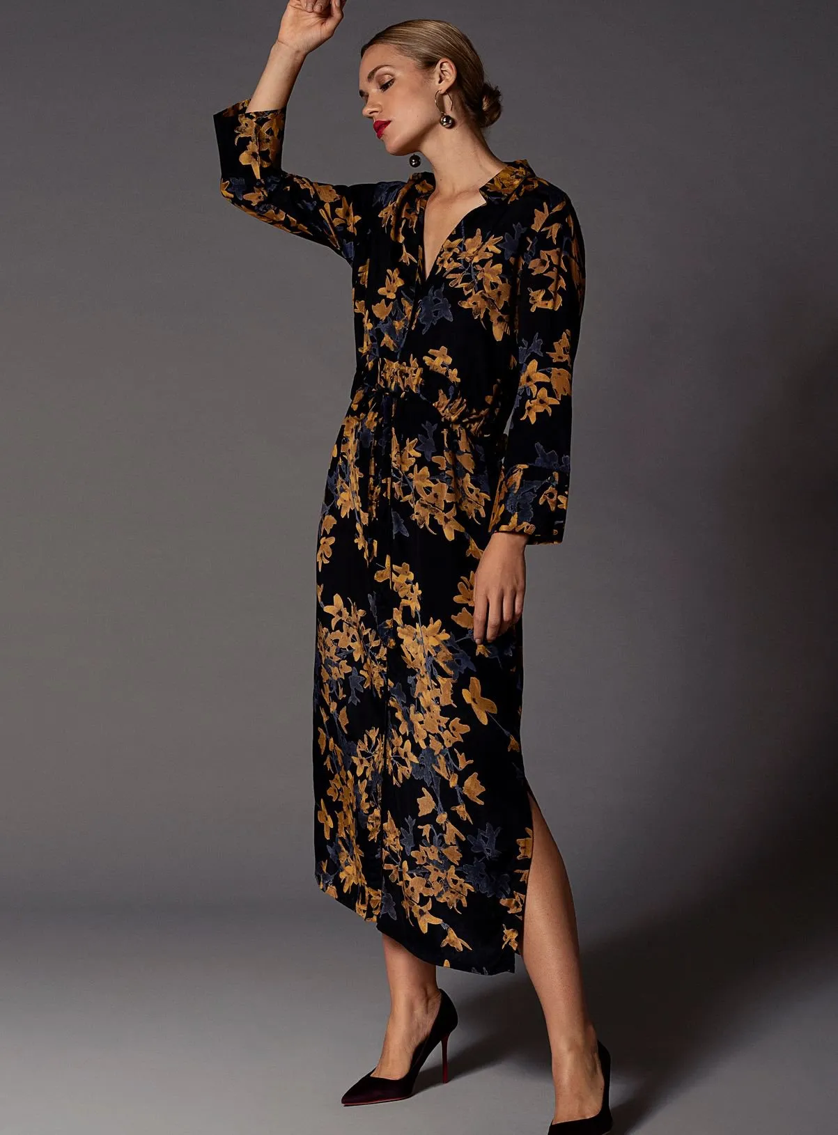 Buy KAFFE Milana Maxi Long Sleeve Shirt Dress 8 | Dresses | Tu