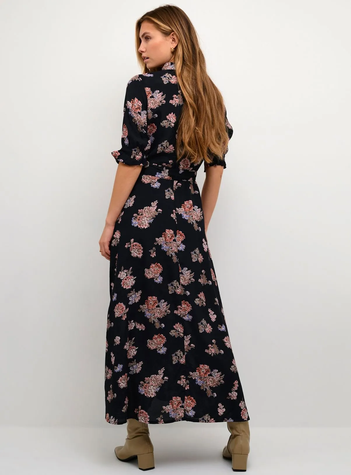 Buy KAFFE Velana 3/4 Sleeve Maxi Dress 14 | Dresses | Tu