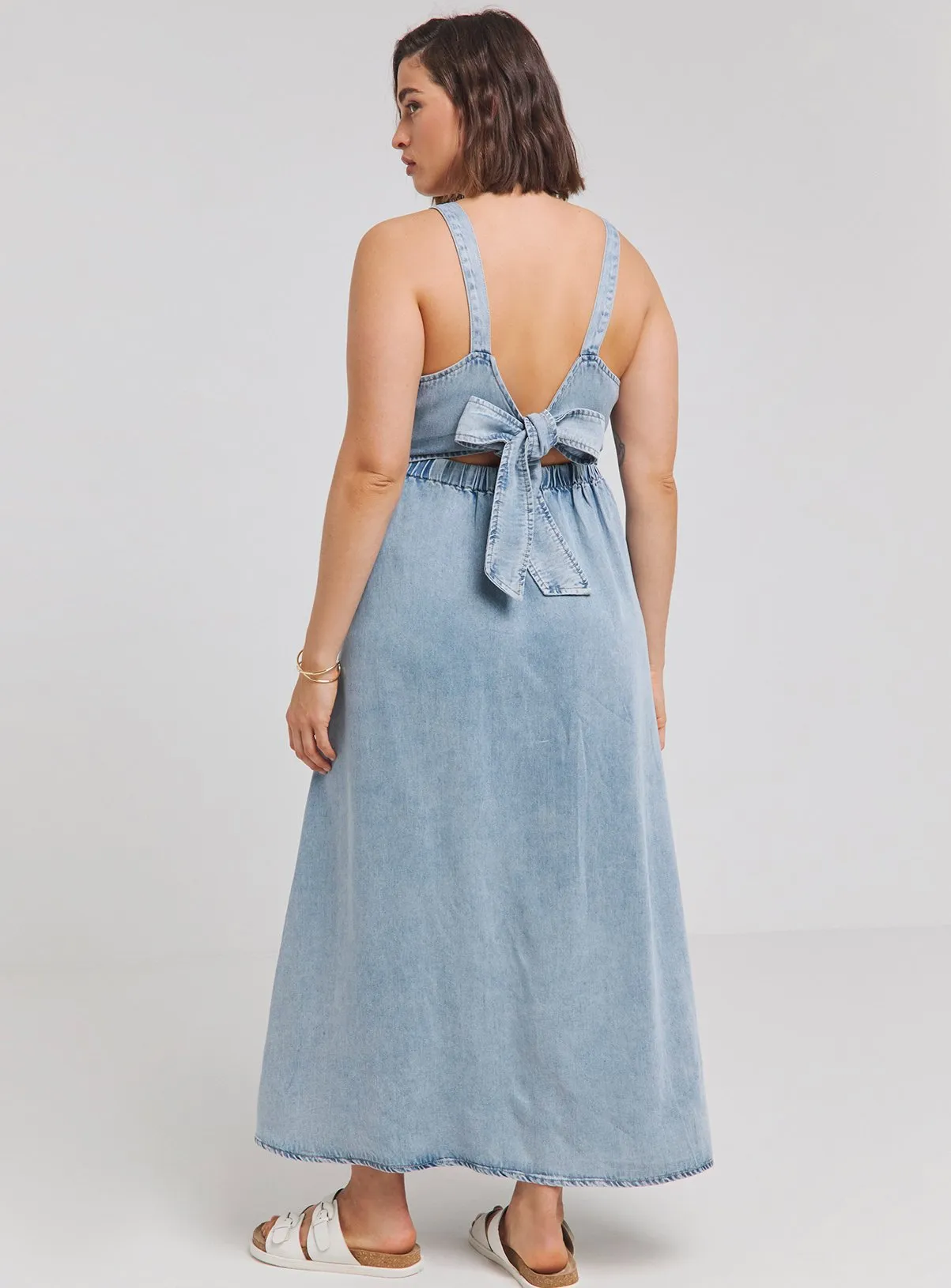 Buy SIMPLY BE Tencel Bow Back Maxi Dress 24 | Dresses | Tu