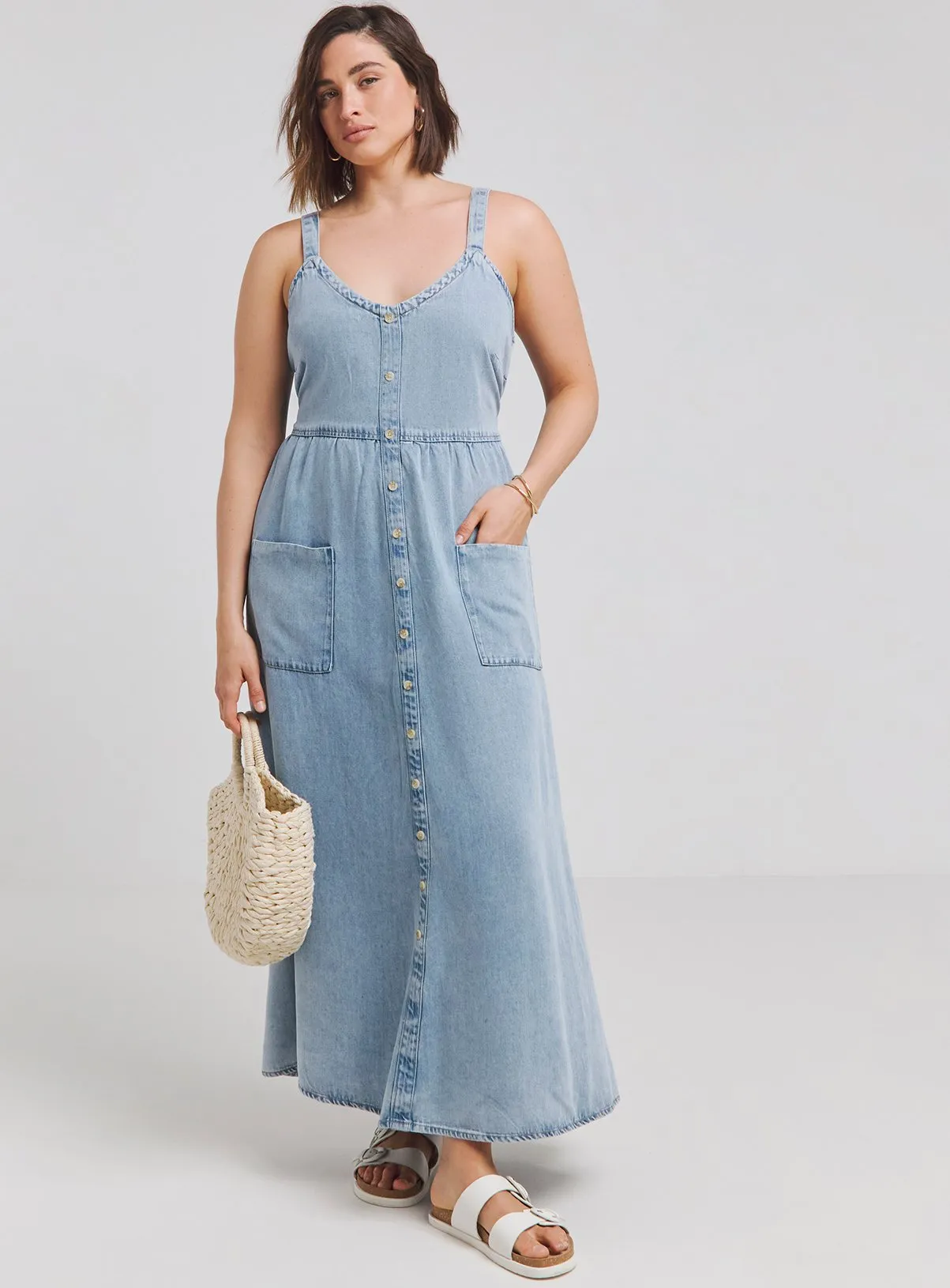 Buy SIMPLY BE Tencel Bow Back Maxi Dress 24 | Dresses | Tu