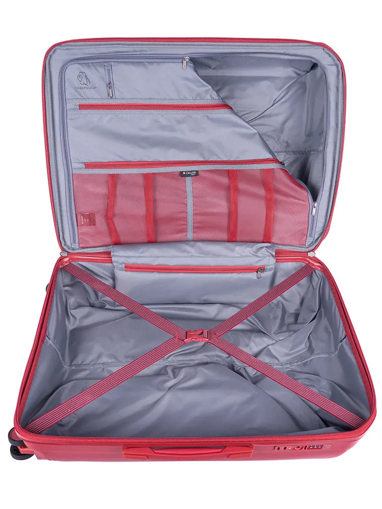 Cellini Qwest Trolley Case Red