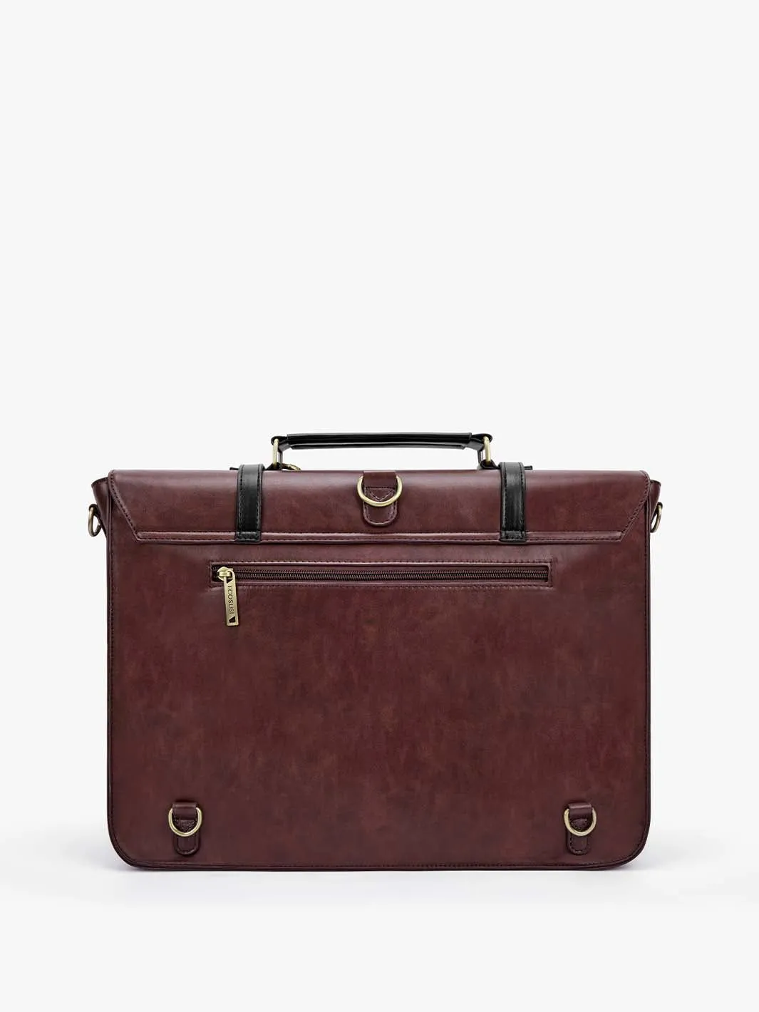 Cocoa Truffle Ecosusi Classic Bow Briefcase