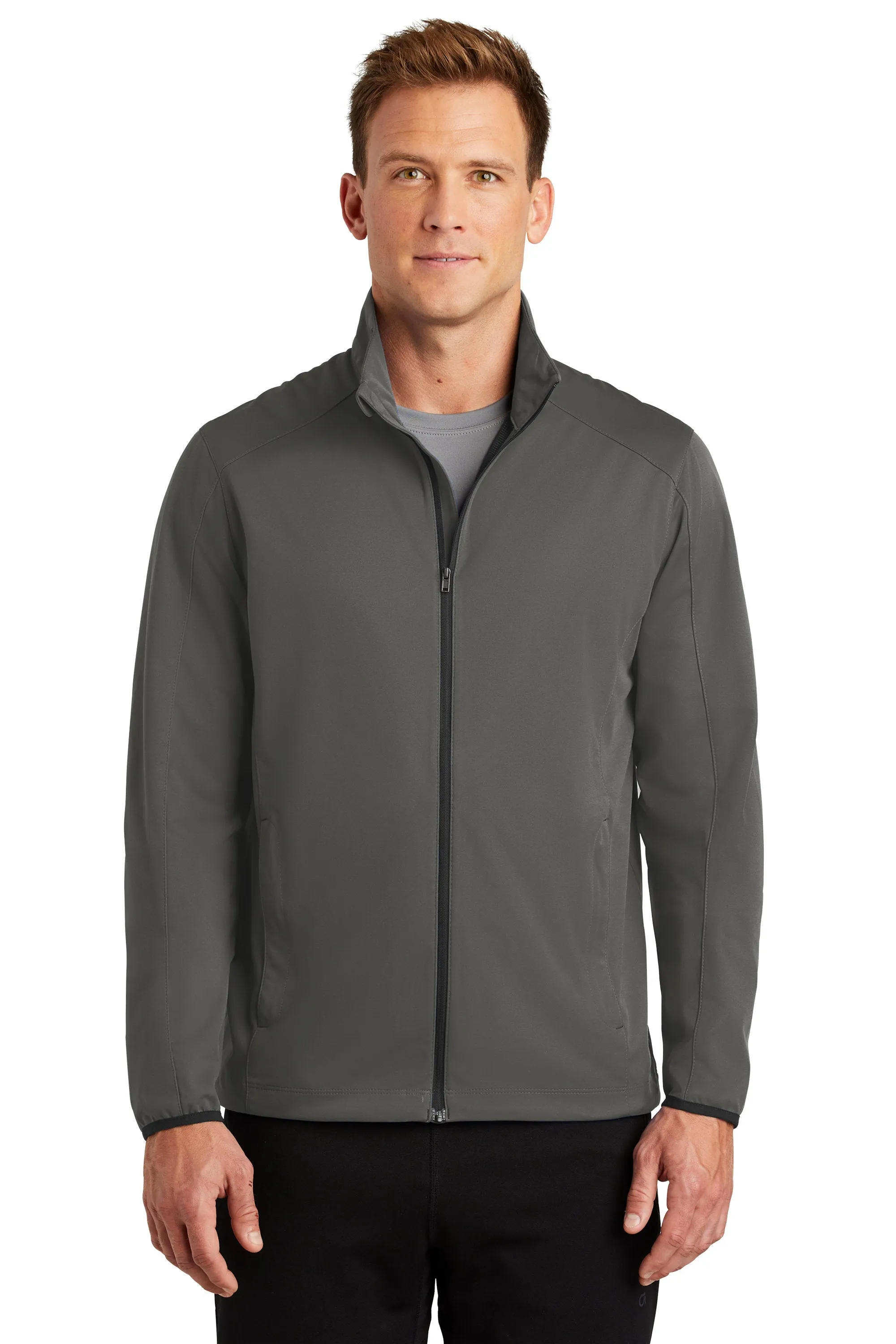 Custom Embroidered Men's Active Soft Shell Jacket - Includes one 4in x 4in Embroidery - No Setup - Personalize your Jacket with 