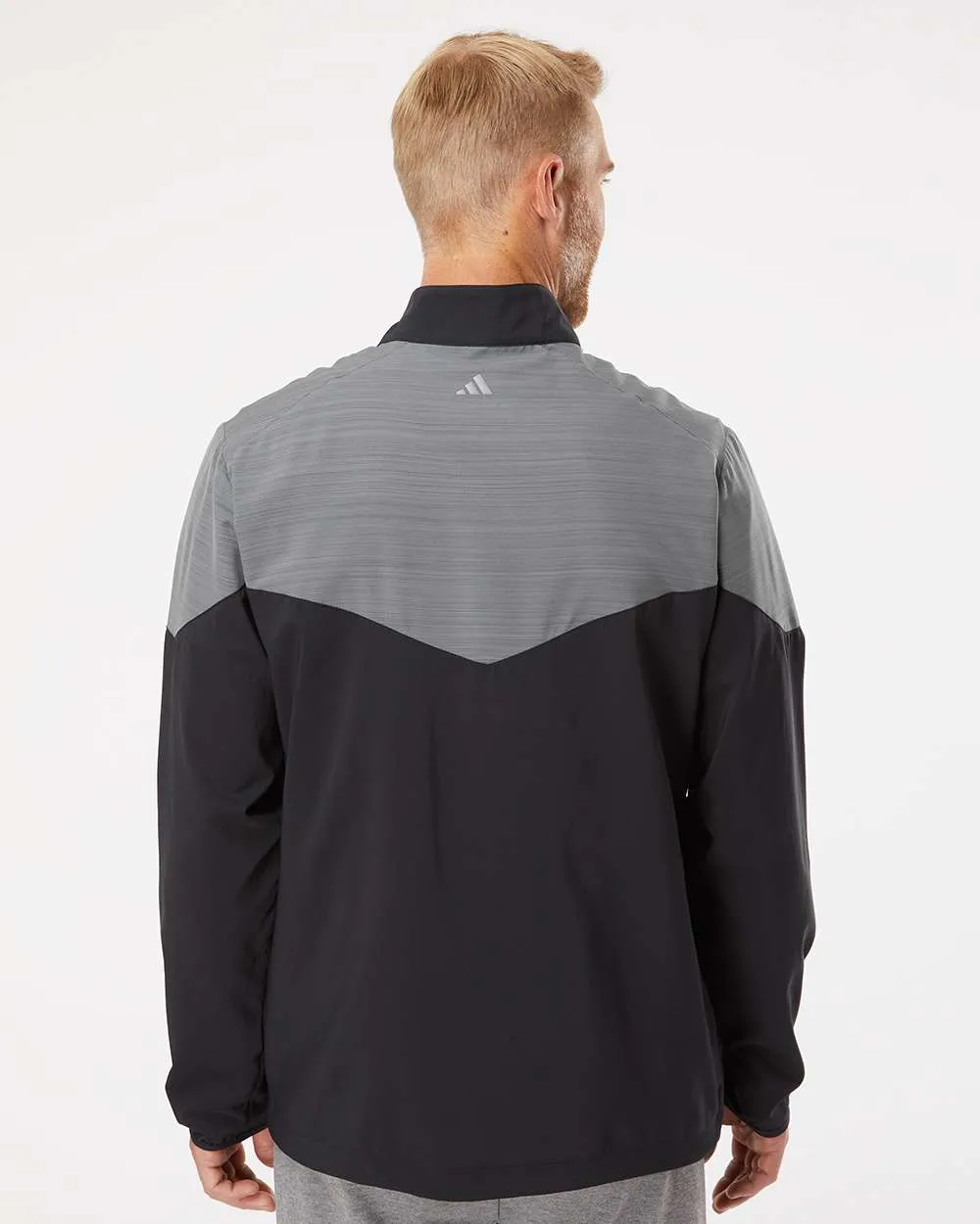 Custom Embroidery - Adidas - Heather Chevron Quarter-Zip Windshirt - A546