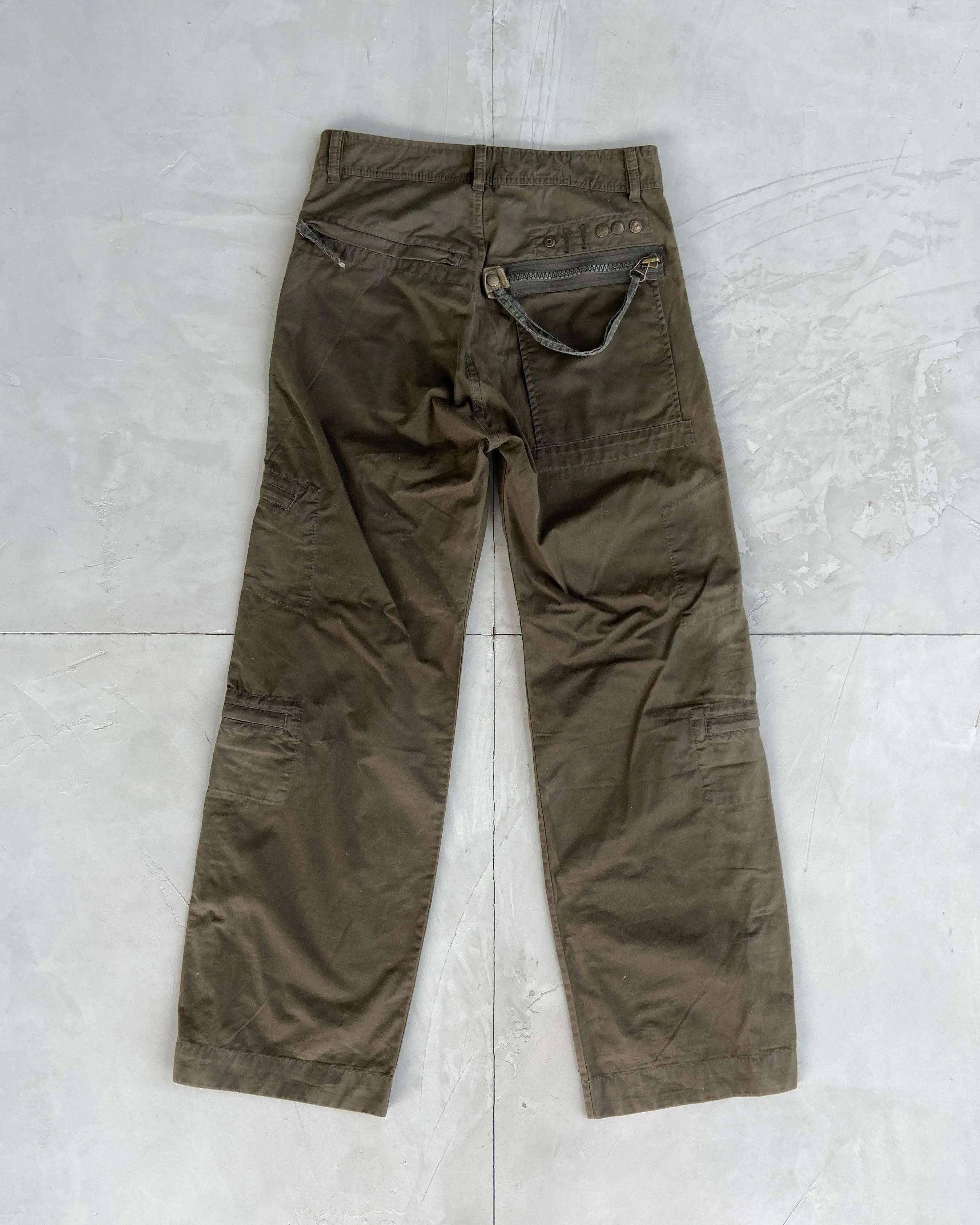 DIESEL 2000'S CARGO MULTIPOCKET TROUSERS - M