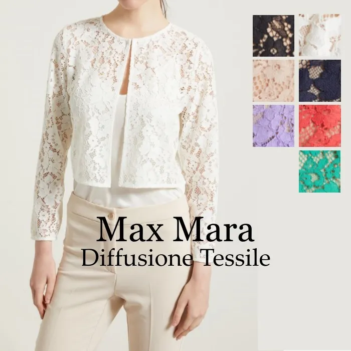 Diffusione Tessile  |Flower Patterns Casual Style Long Sleeves Lace Office Style