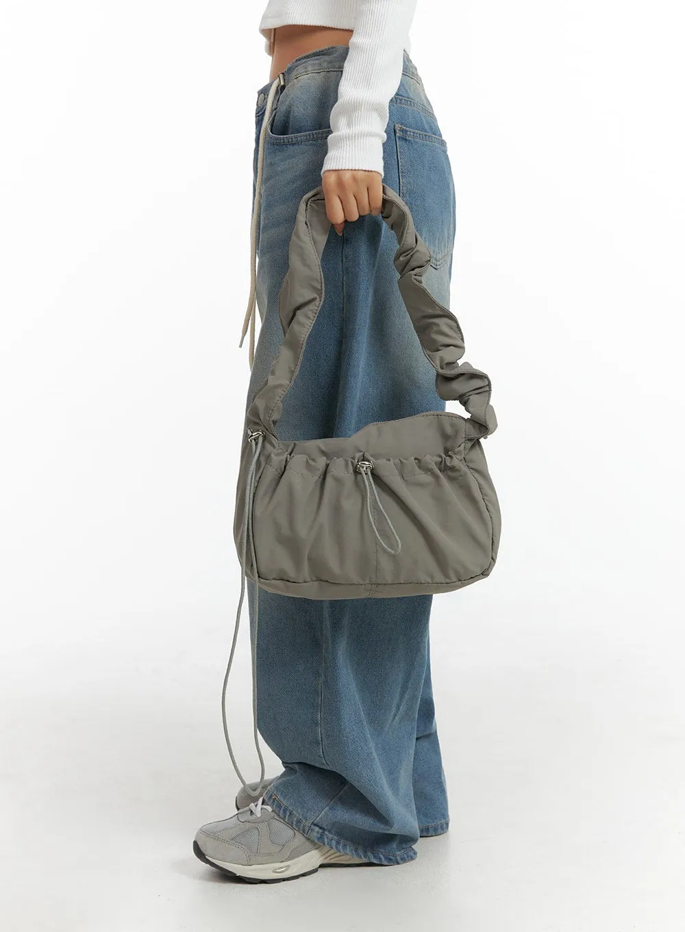 Drawstring Padded Shoulder Bag CJ429