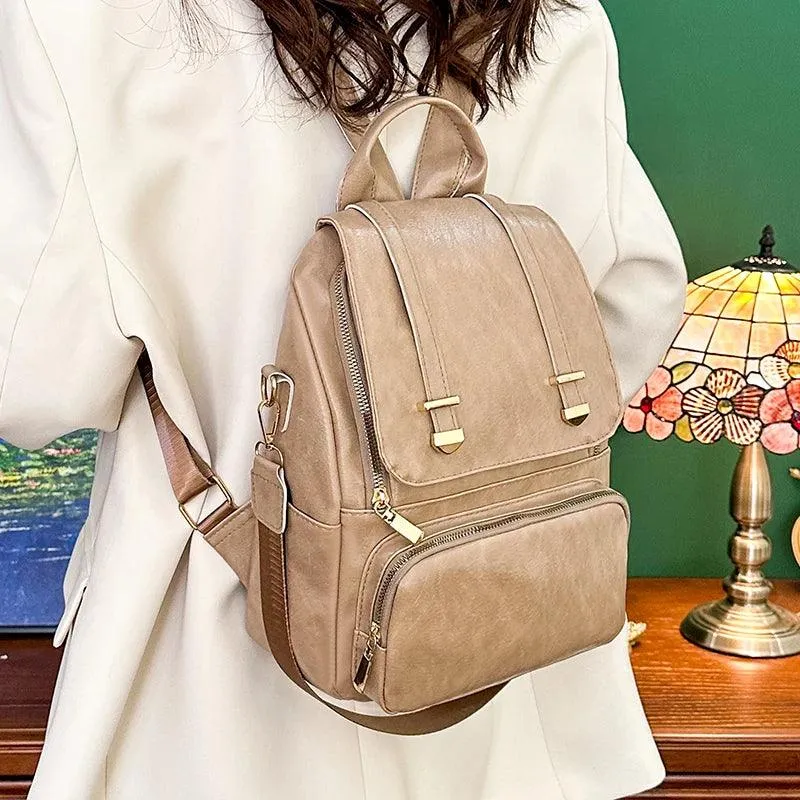 Durable and Stylish Vintage Leather Cool Backpack FN331