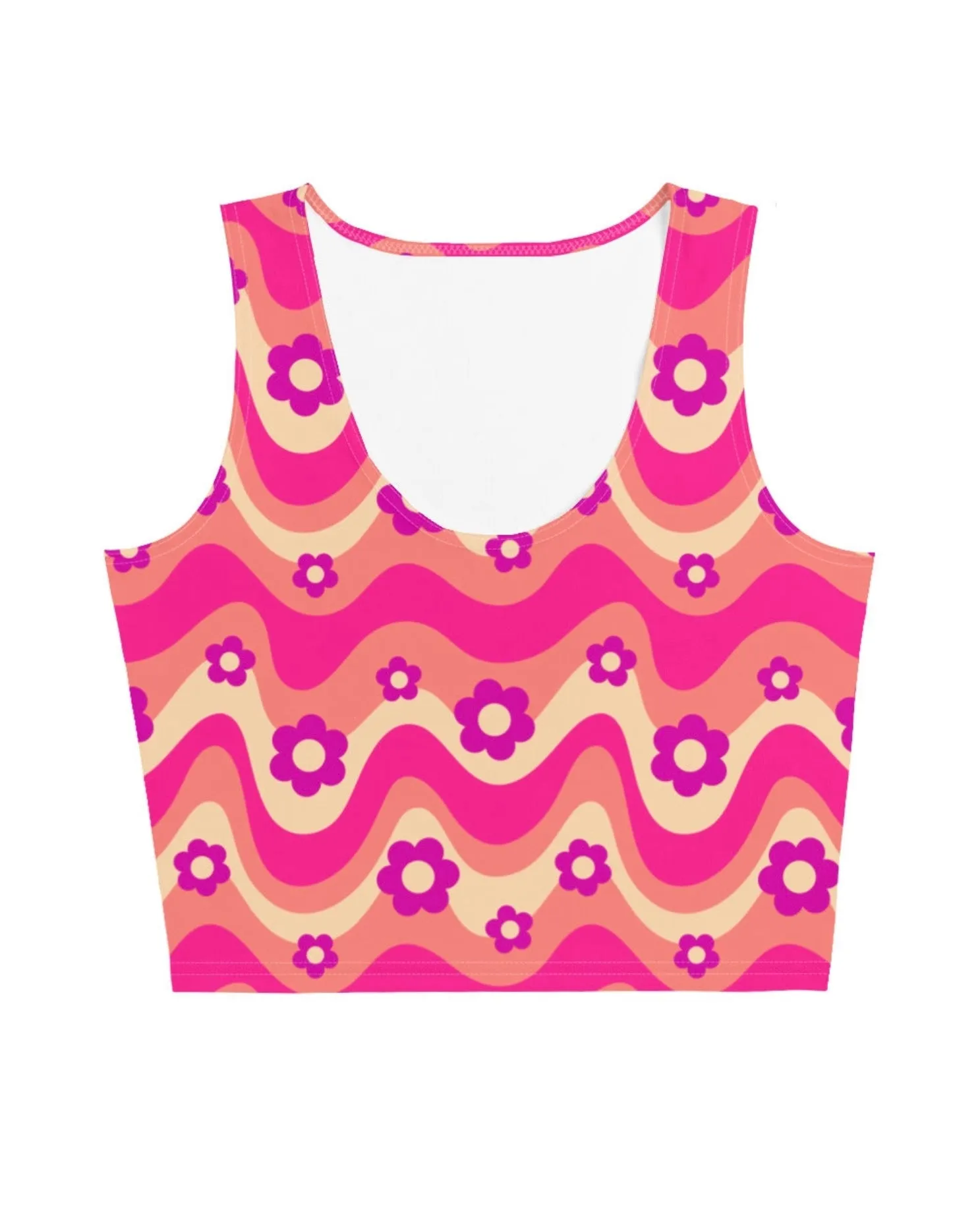 Flower Power Pink Crop Top