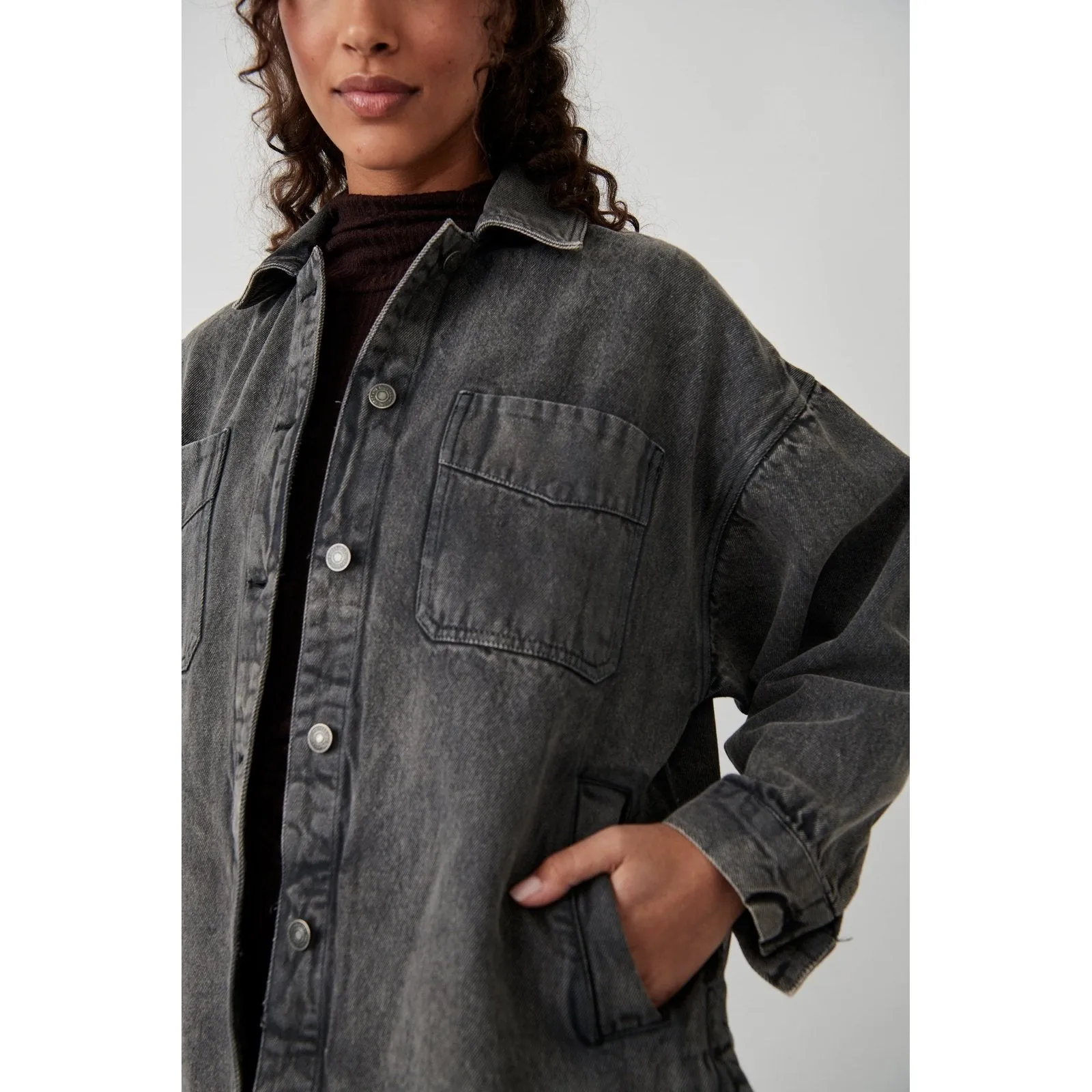 Free People Madison City Denim Jacket