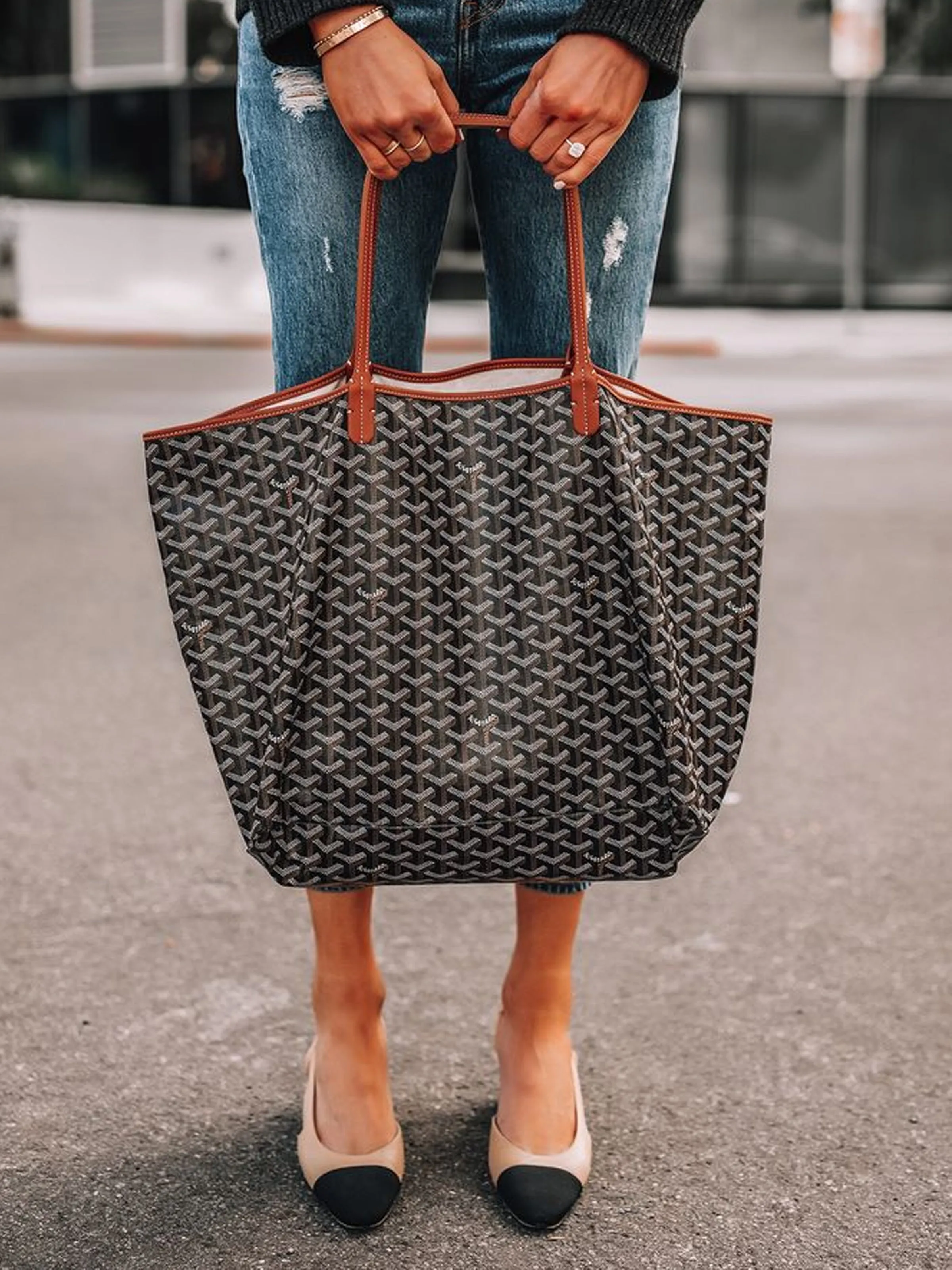 G Tote | Black & Brown