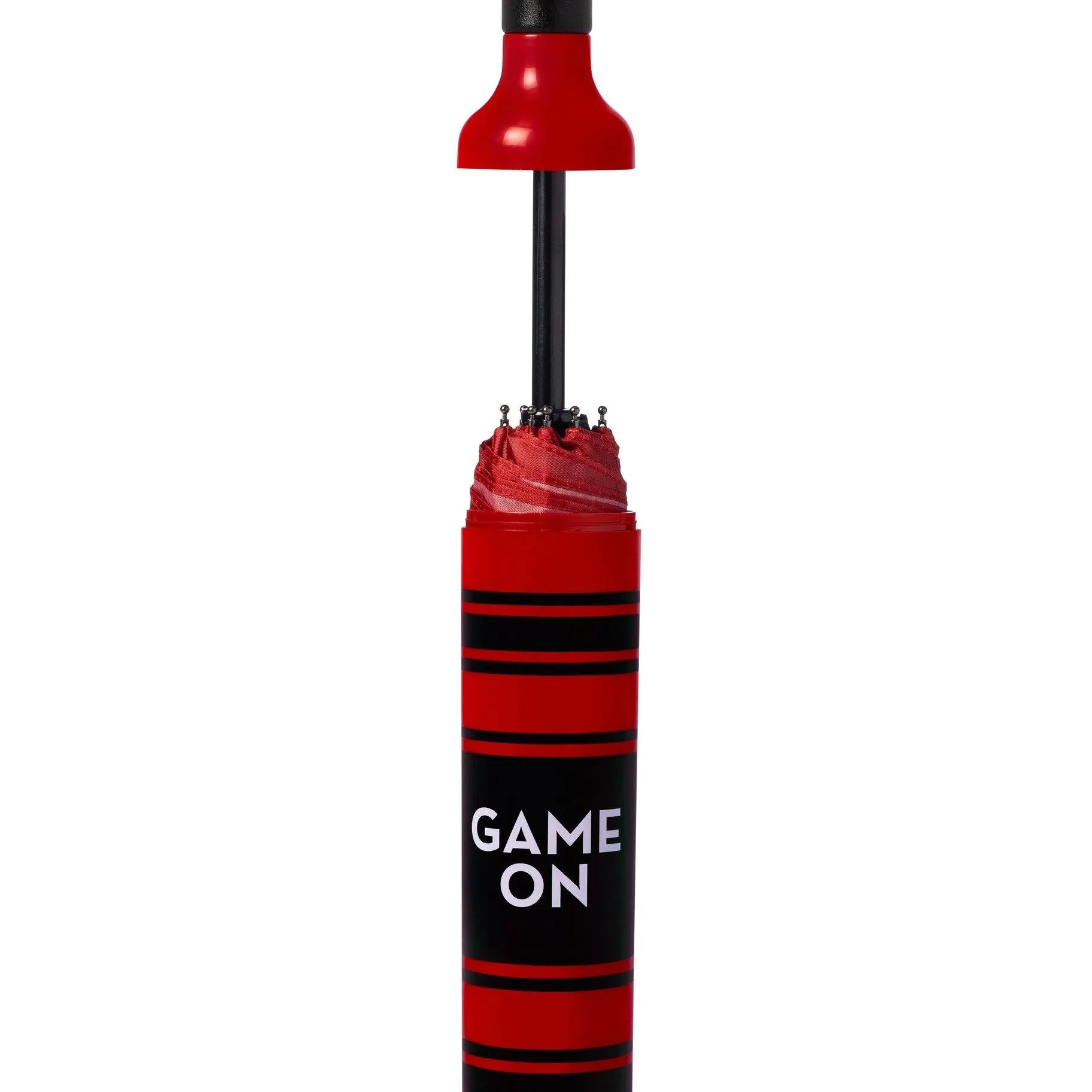 Game On- Blk/Red Bottle Umbrella