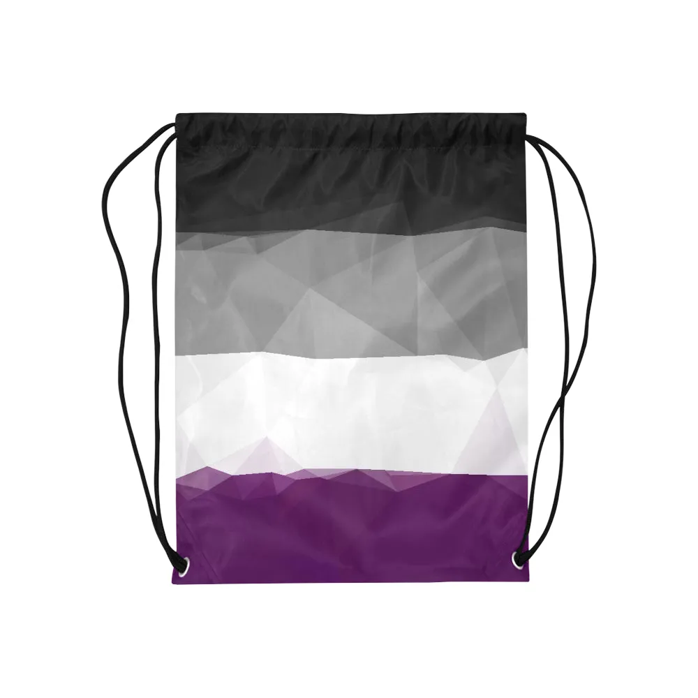 Geometric Asexual Pride Drawstring Bag