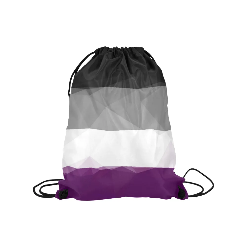 Geometric Asexual Pride Drawstring Bag