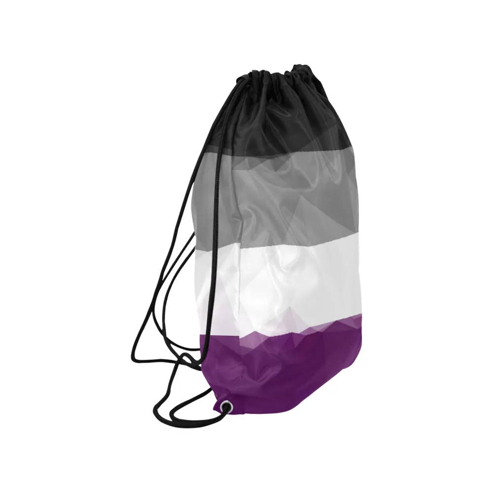 Geometric Asexual Pride Drawstring Bag