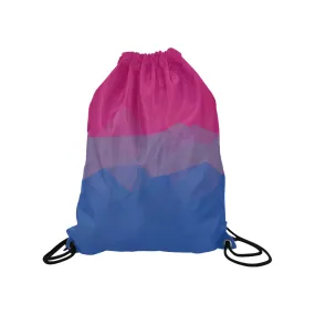 Geometric Bisexual Pride Drawstring Bag