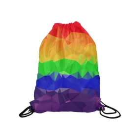 Geometric Gay Pride  Drawstring Bag