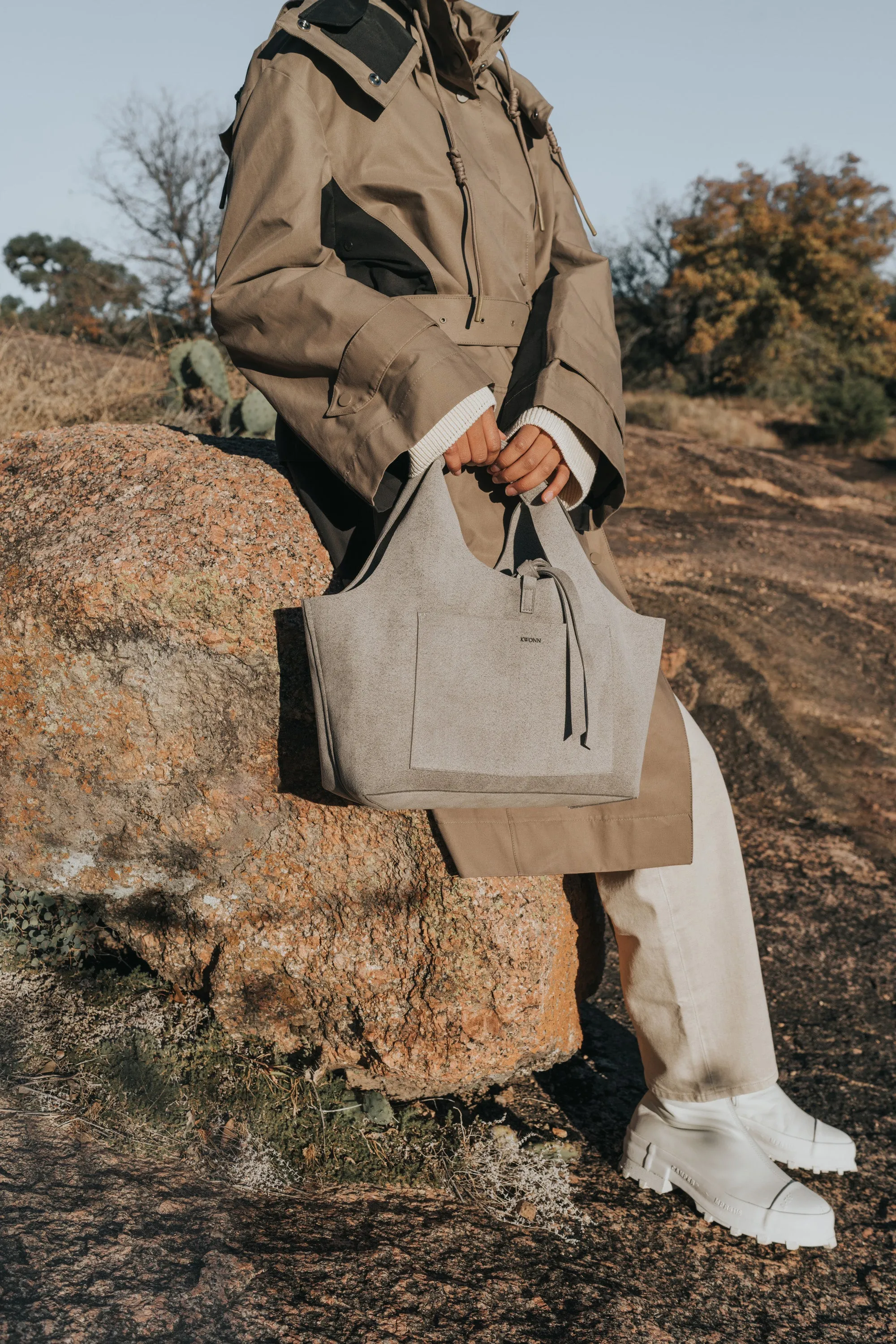 Grey Tote