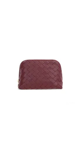 Half Moon Beauty Case - Burgundy