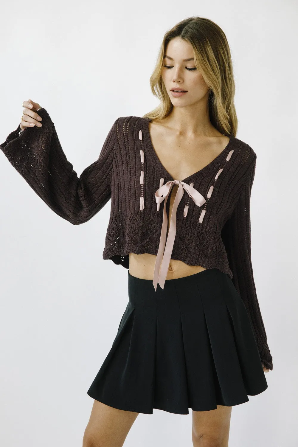 Hampton Lace Ribbon Cardigan