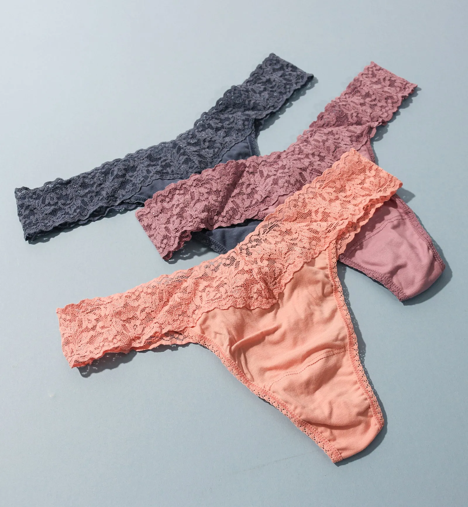 Hanky Panky 3-PACK Original Rise Cotton Thong (89183PK) - Holiday23 FCMB