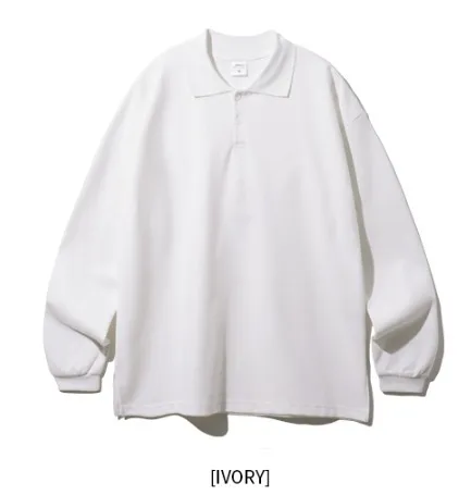 Jemut  |[JEMUT]★CHEF COLLAR LONG T-SHIRT