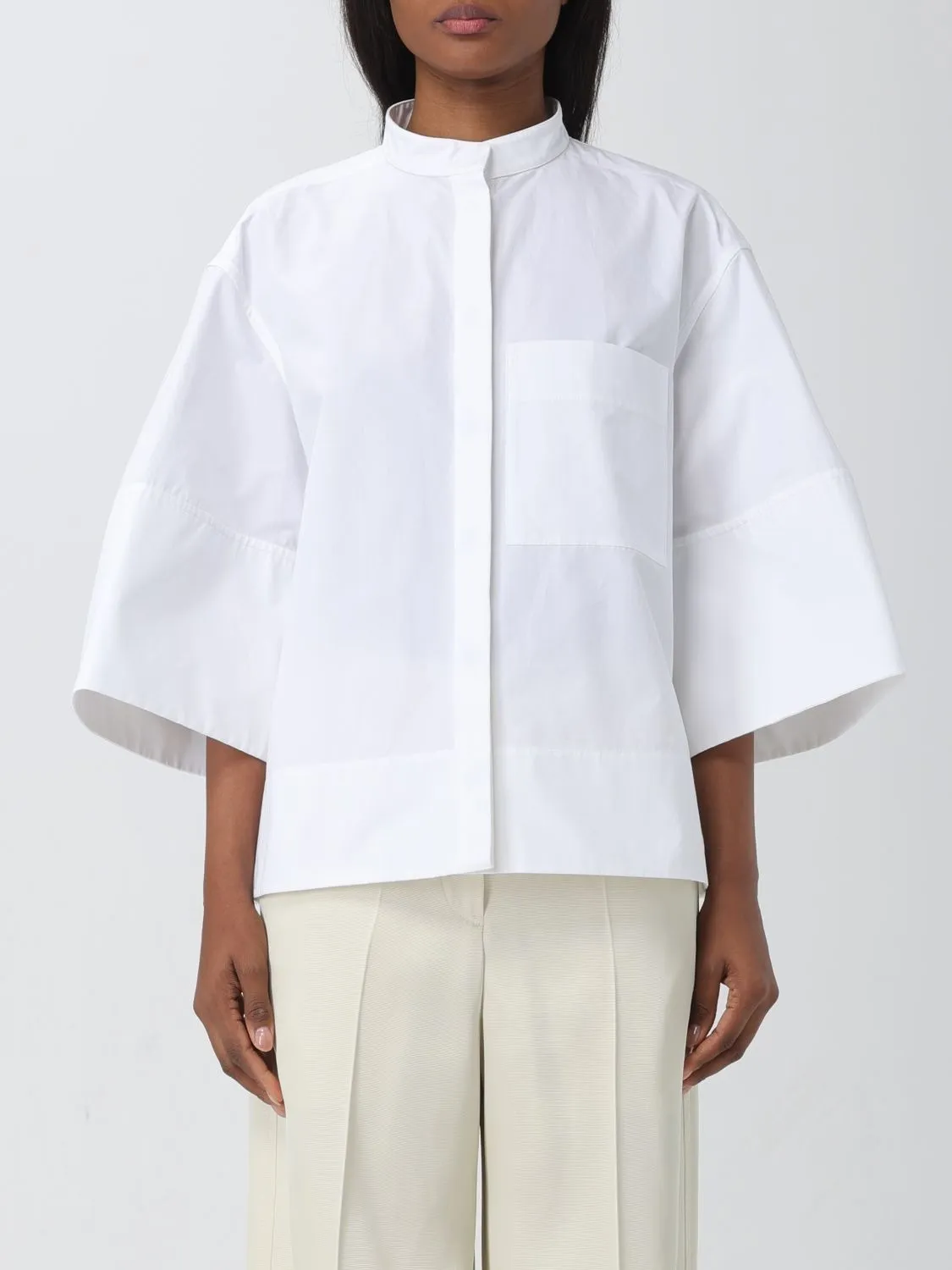 Jil Sander  |Casual Style Street Style Cropped Plain Cotton Office Style