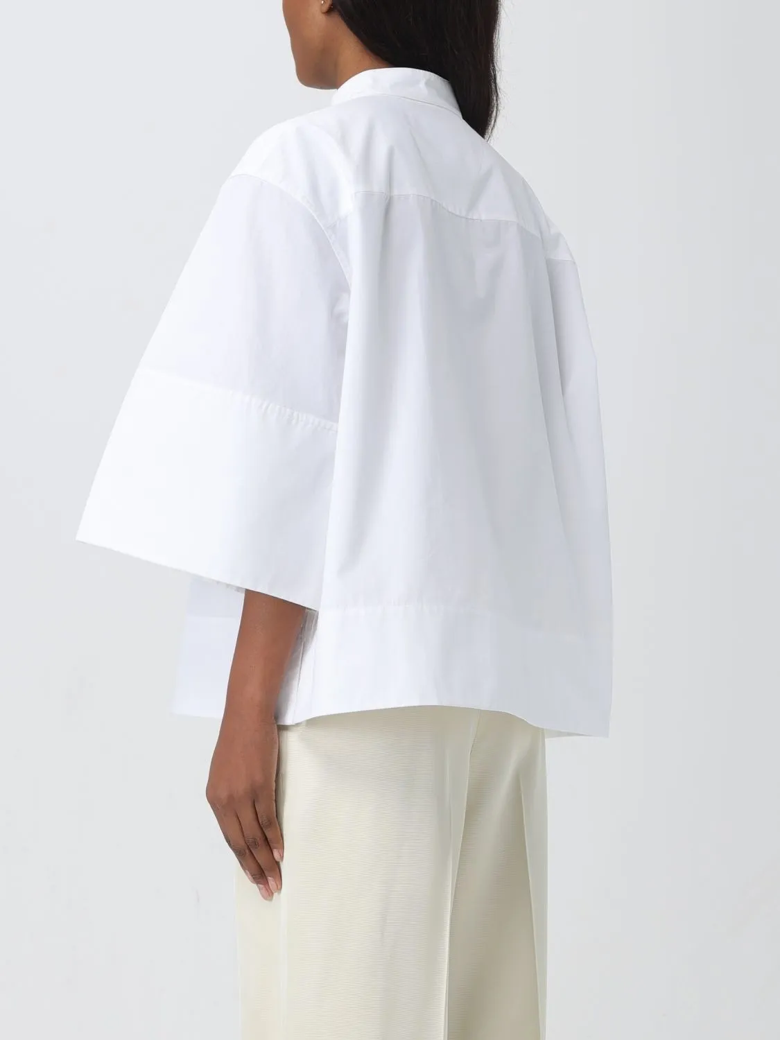 Jil Sander  |Casual Style Street Style Cropped Plain Cotton Office Style