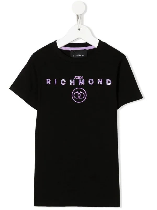 John Richmond T-Shirt Logo Purple-Black