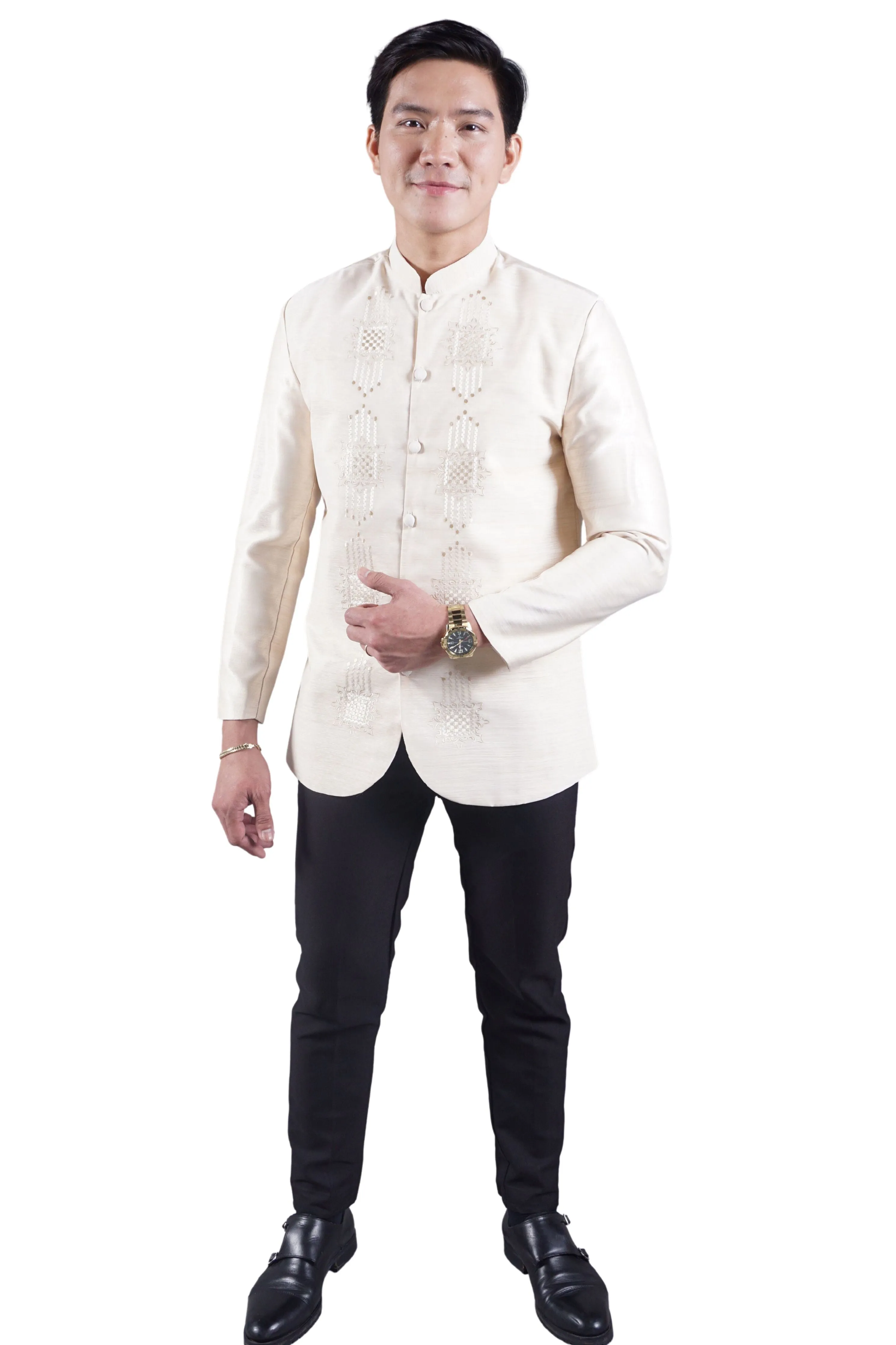 Jusilyn Satin Premium Barong Tagalog Coat - Amante -MR59