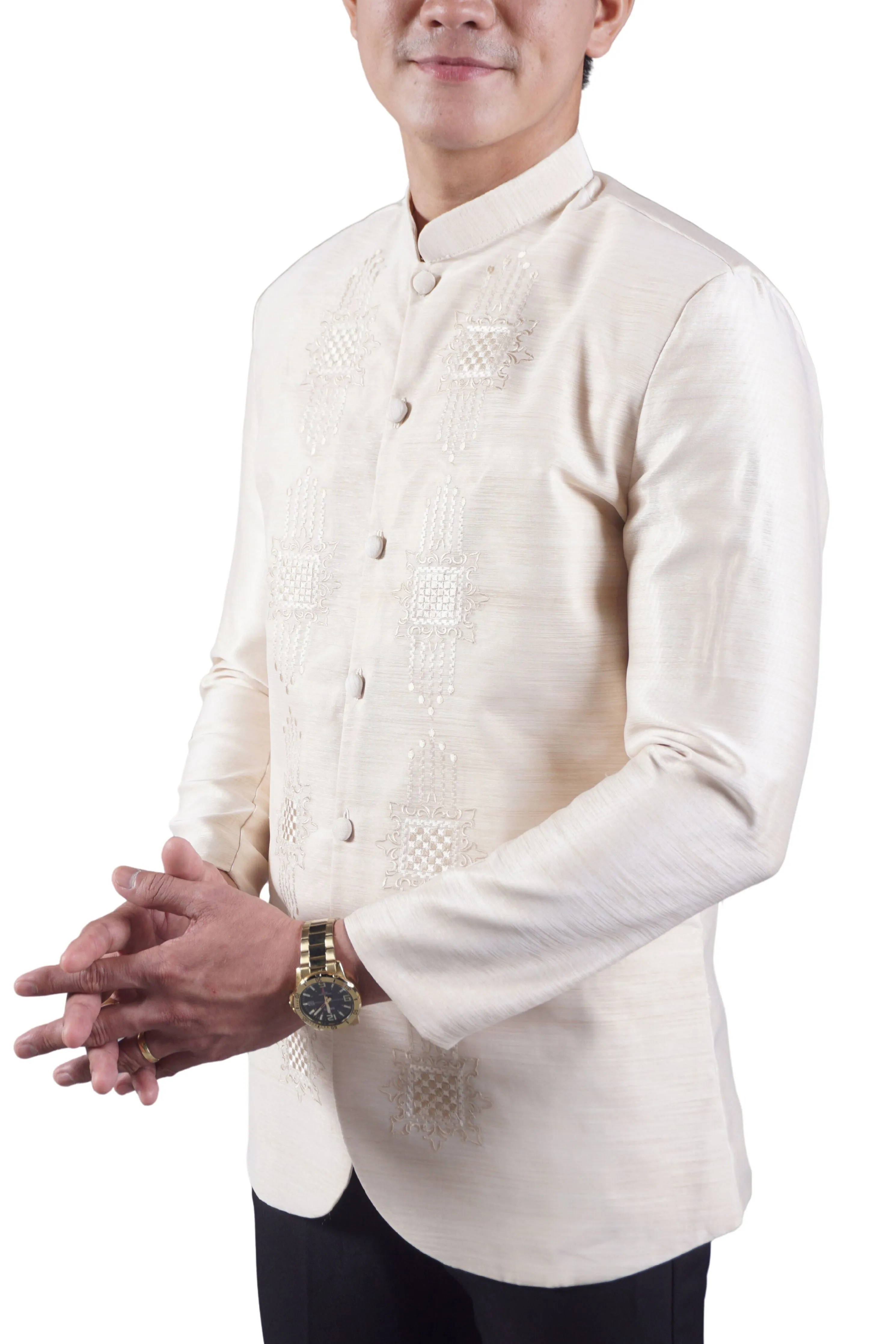 Jusilyn Satin Premium Barong Tagalog Coat - Amante -MR59