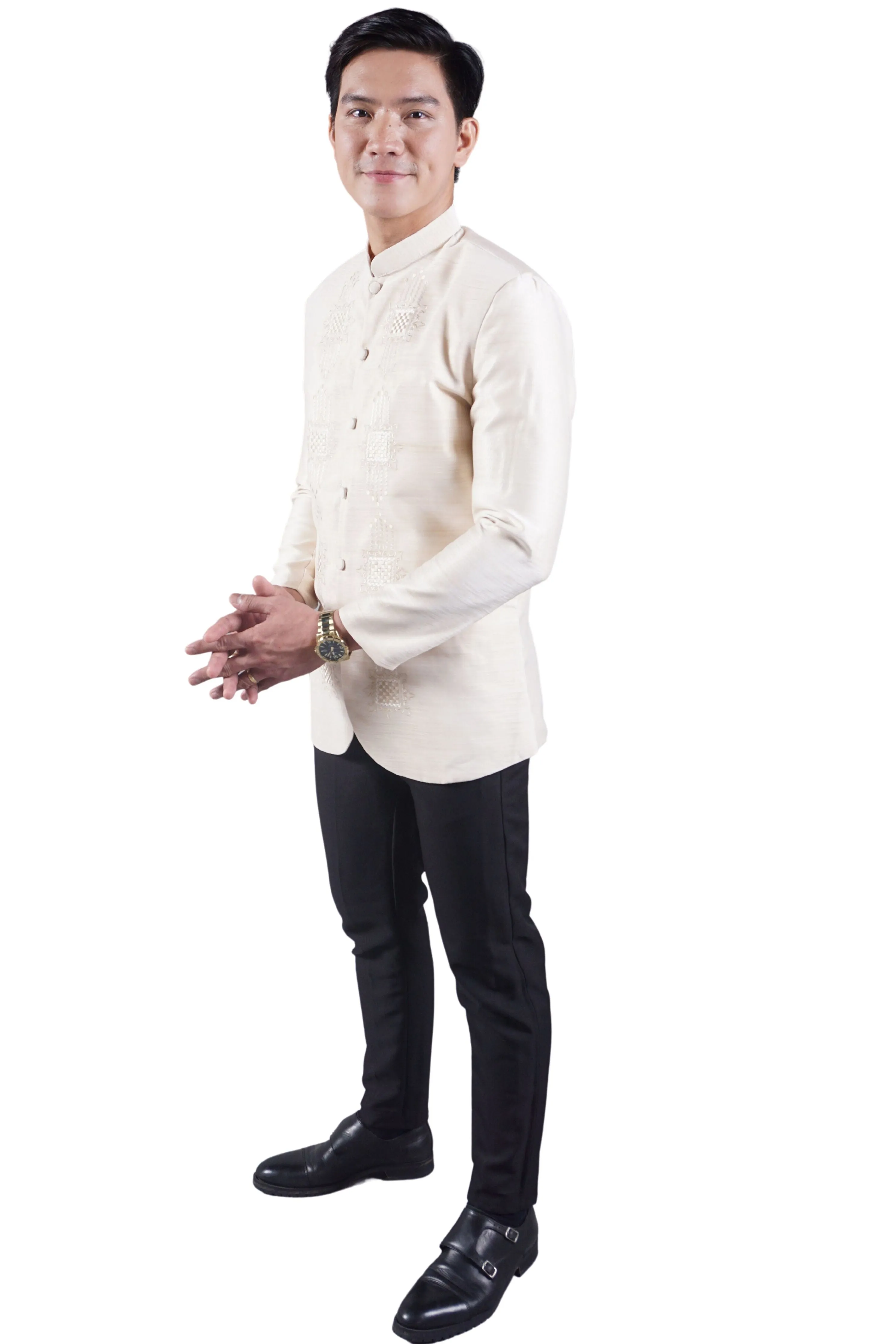 Jusilyn Satin Premium Barong Tagalog Coat - Amante -MR59