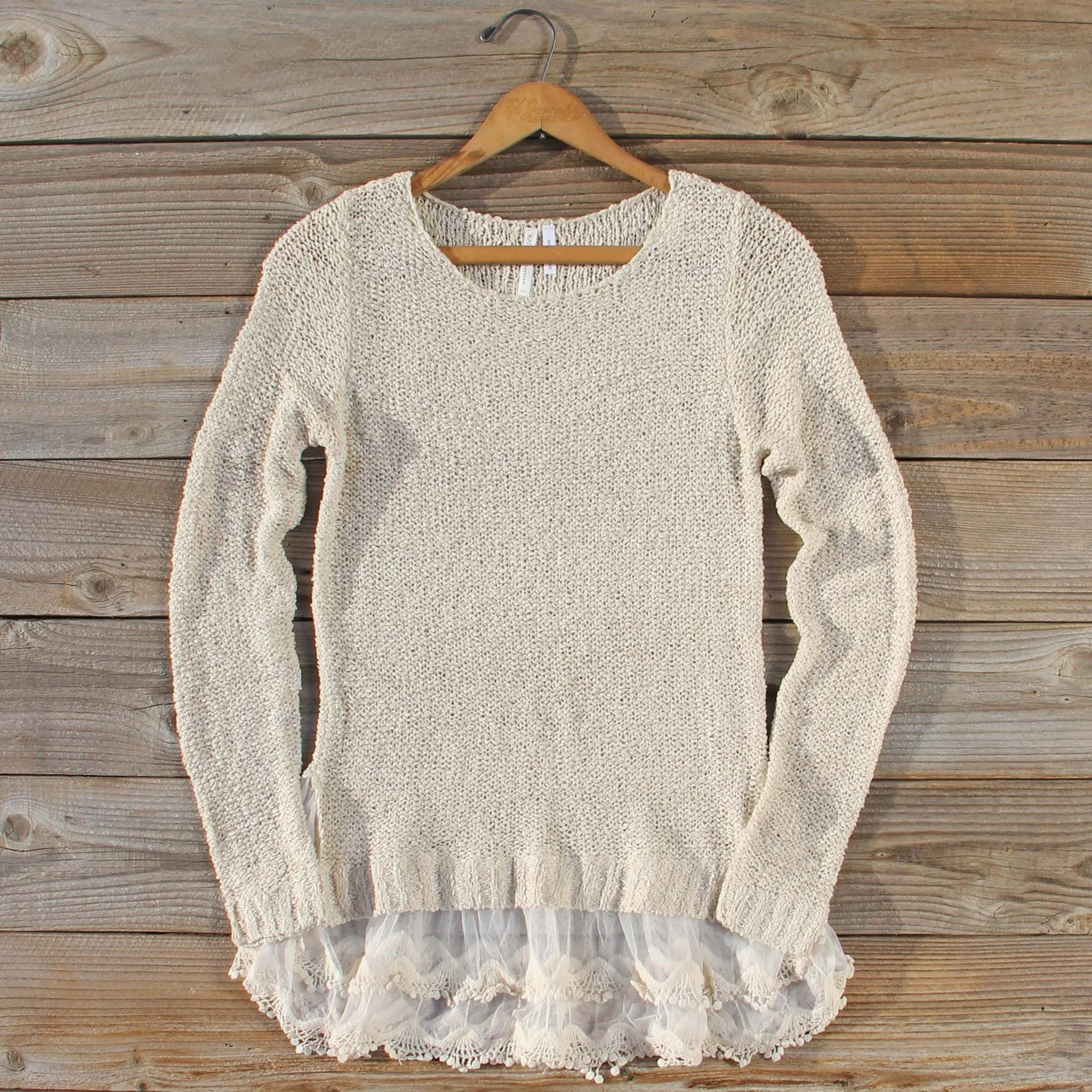 Lake Chelan Lace Sweater in Haze