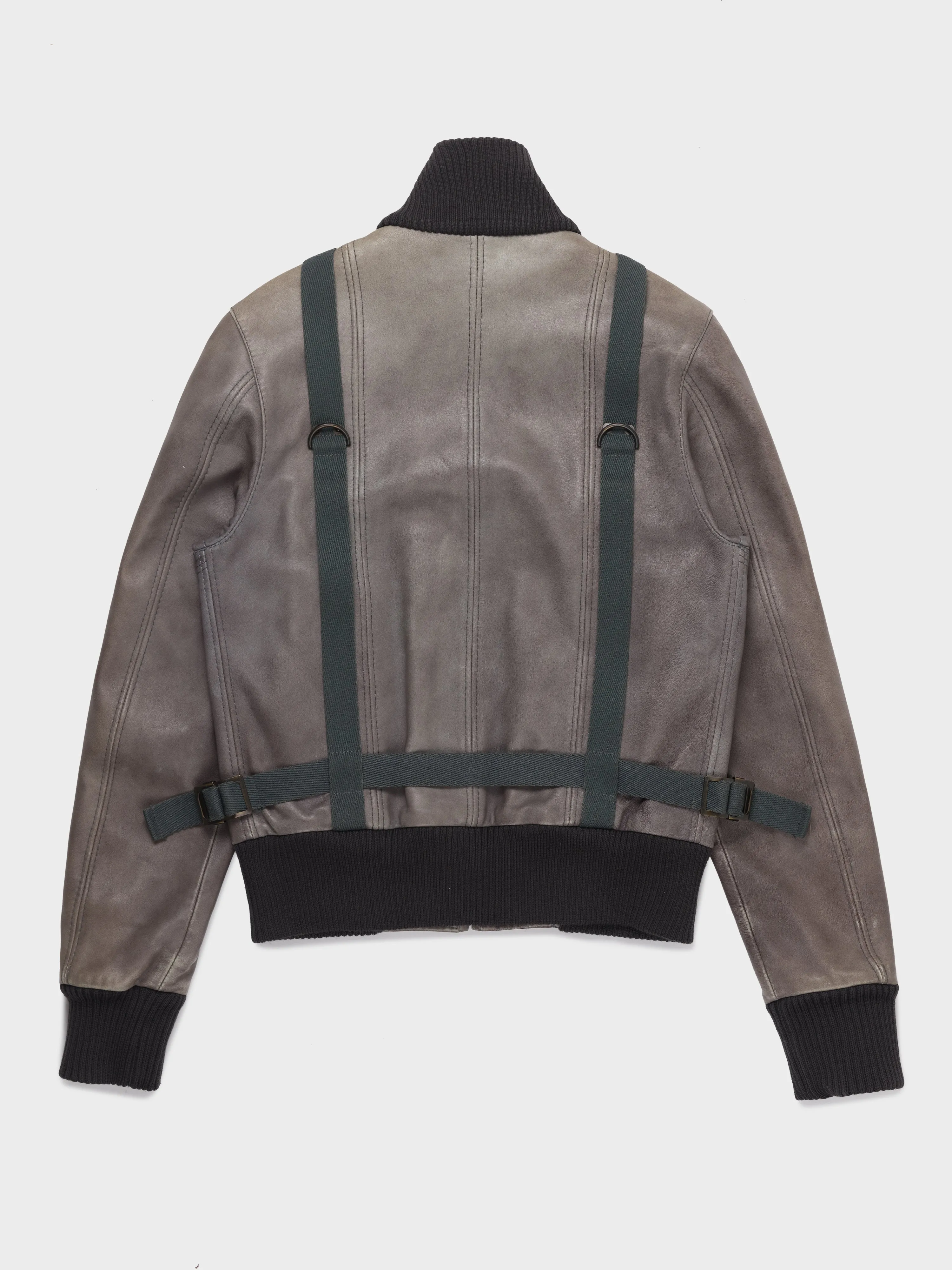 Leather Bondage Bomber