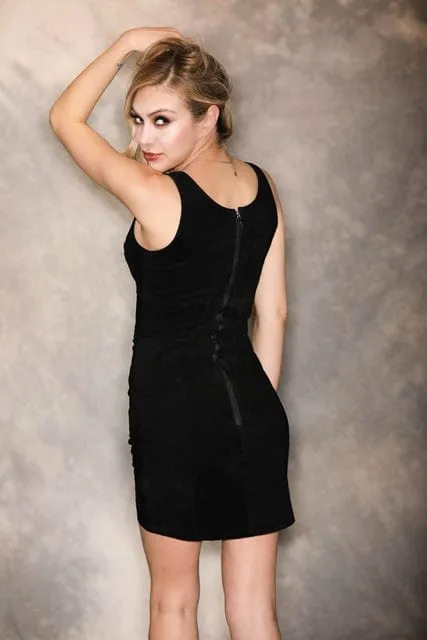 Leather Hand Laced Dresses.... The Only Leather Dress She will Ever Need