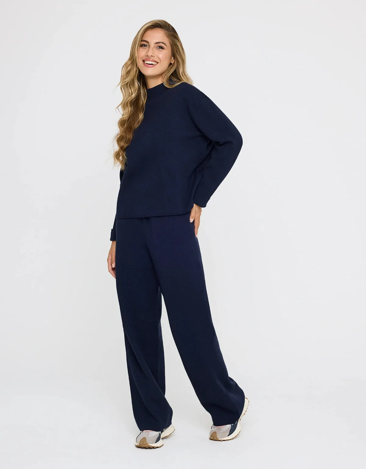 Long Trousers Navy Blue - Yamiki