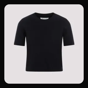 Maison Margiela  |Crew Neck Casual Style Wool Plain Short Sleeves Party Style