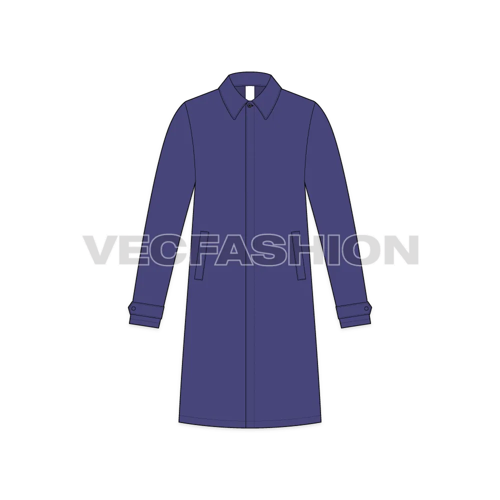 Mens Car Coat Vector