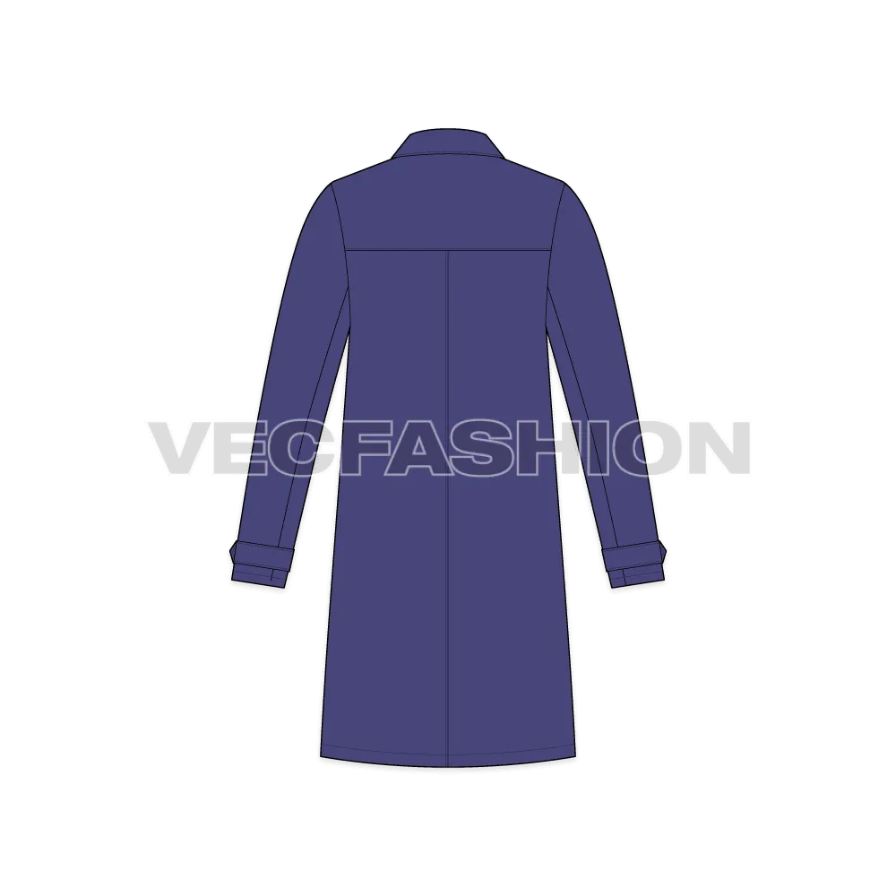 Mens Car Coat Vector